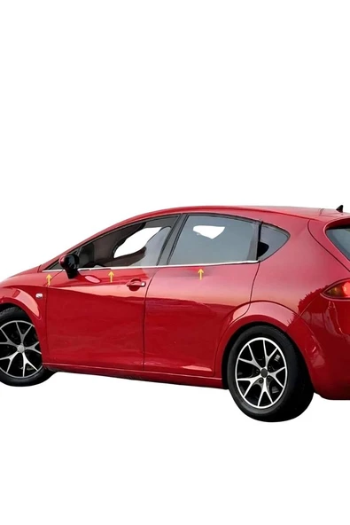 Seat Leon Krom Cam Çıtası 6 Prç. 2006-2012 Paslanmaz  Çelik - 2