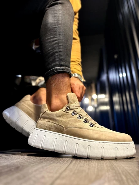 Knack Yüksek Taban Günlük  Ayakkabı 600 Vizon - Resim 3