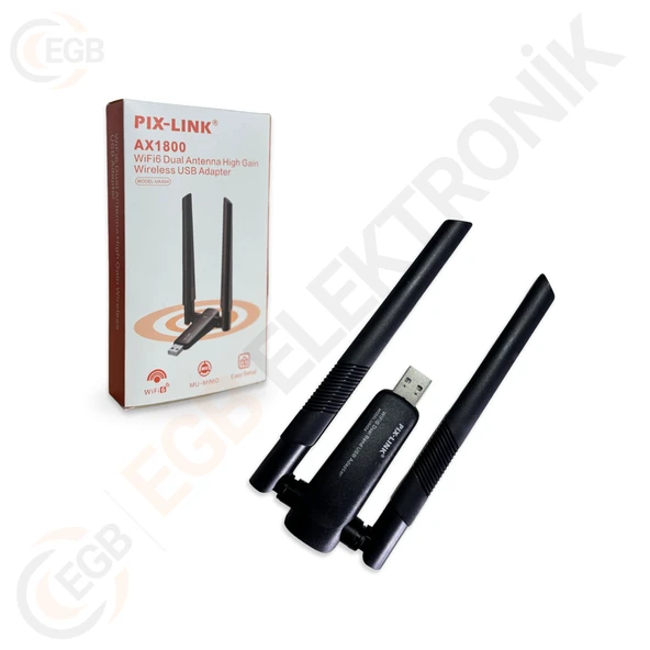 PİX-LINK Wifi Adapter  1800Mbps WiFi ADAPTÖR (UZUN MENZİL) - 2