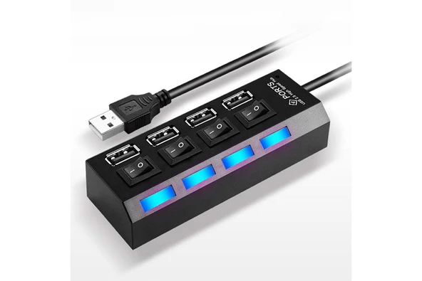 GABBLE GAB-UAP420 4 PORT ANAHTARLI USB 2.0 ÇOKLAYICI