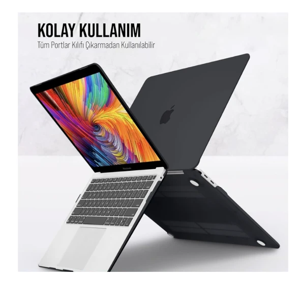 Macbook Pro 16.2 2021 Polikarbon Koruyucu Buzlu Kapak - 9
