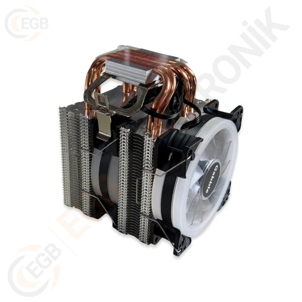 GABBLE GAB-RCF251 2 RGB FANLI KULE TİPİ CPU FANI 2X12 - 3
