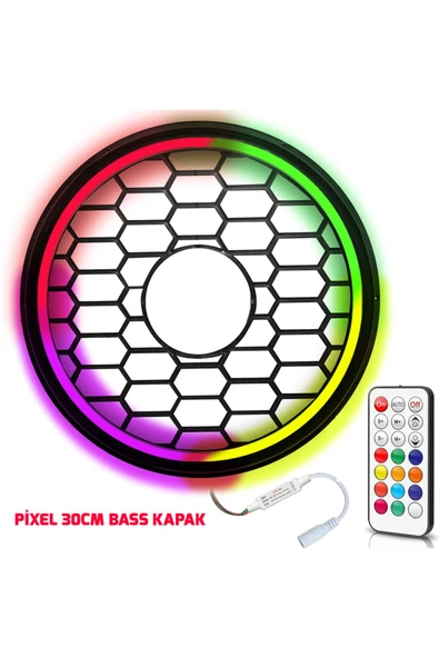 Pixel Ledli 30cm Bass Kapak egb eg-7456