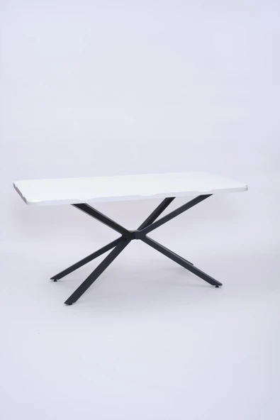 Kütük MDF Boyalı Lak Panel Mutfak Yemek Masası 90x160 - Resim 5