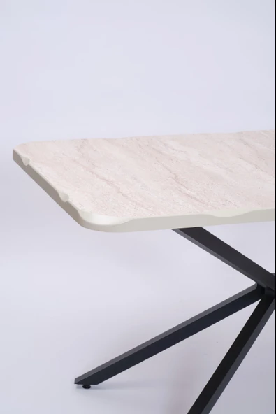 Kütük MDF Boyalı Lak Panel Mutfak Yemek Masası 90x160 - Resim 12