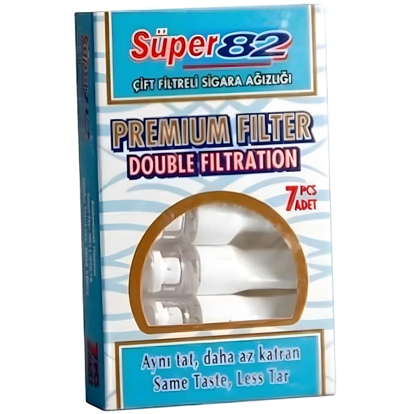 Süper 82 Premium Filtre Çift Filtreli 7 Adet