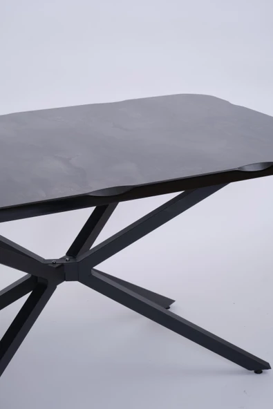 Kütük MDF Boyalı Lak Panel Mutfak Yemek Masası 90x160 - Resim 4