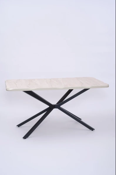 Kütük MDF Boyalı Lak Panel Mutfak Yemek Masası 90x160 - Resim 11