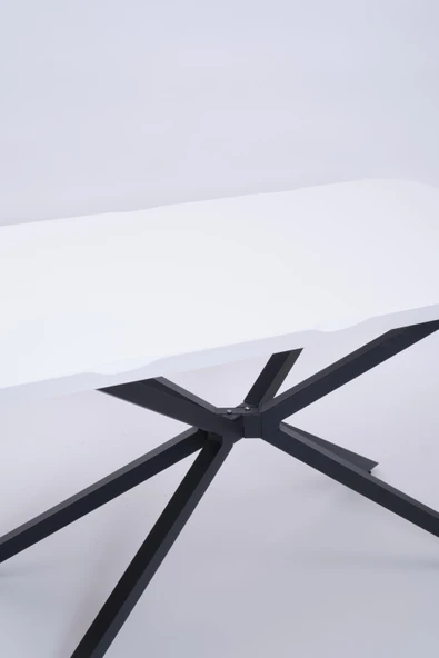 Kütük MDF Boyalı Lak Panel Mutfak Yemek Masası 90x160 - Resim 7