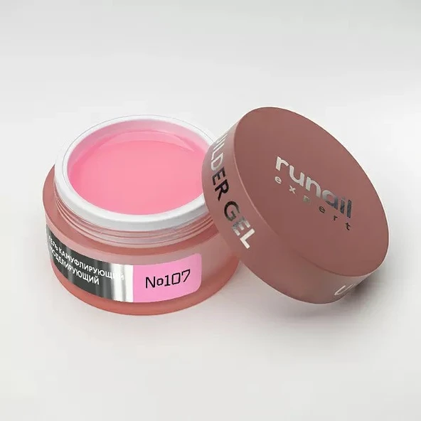 Runail Expert Protez Tırnak Jeli UV Gel Pembe 50Gr. 107 - Resim 3