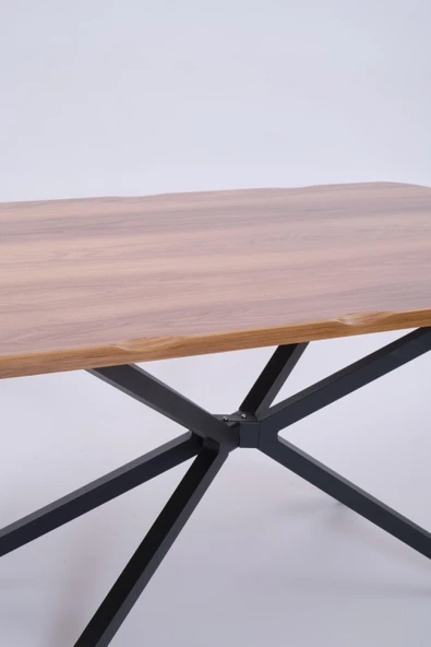 Kütük MDF Boyalı Lak Panel Mutfak Yemek Masası 90x160 - Resim 10