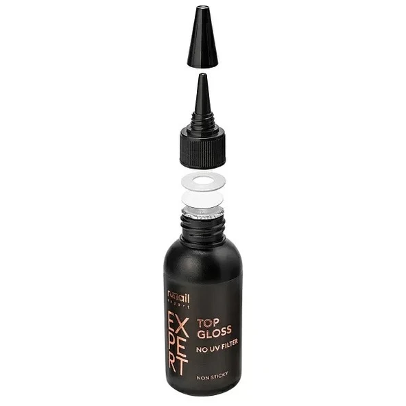 Runail Expert Top Gloss Uv Filtresiz Yapışkan Katsız 50ml 117 - Resim 2
