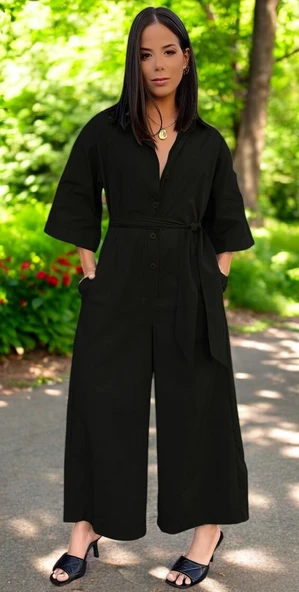 Keten Günlük Tulum Elbise ürün görseli