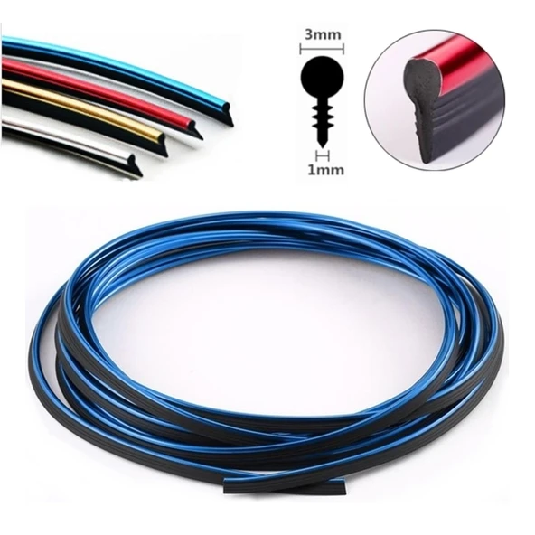 Nikelaj Fitilli Torpido Şeridi 2 Metre Parlak Mavi