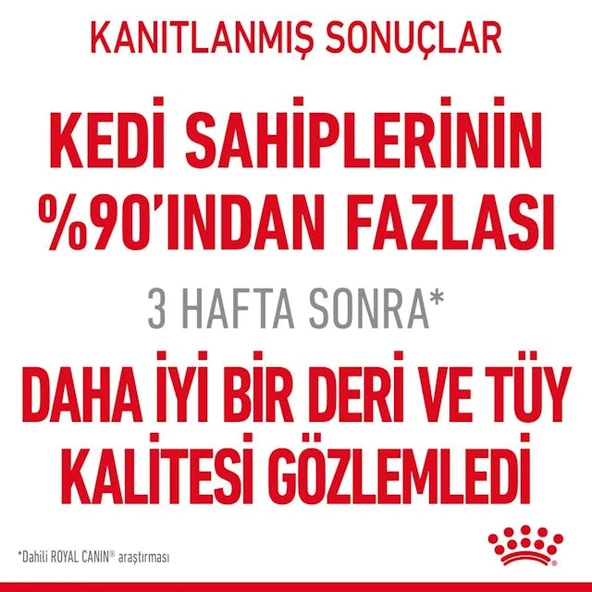Royal Canin Hair & Skin Care Yetişkin Kedi Maması 2 Kg - Tüy ve Deri Sağlığı İçin Özel Formül - 4