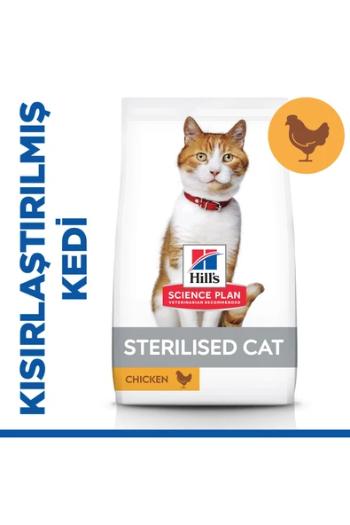 Hill's SP Tavuklu Kısırlaştırılmış Yetişkin Kedi Maması 8+2KG