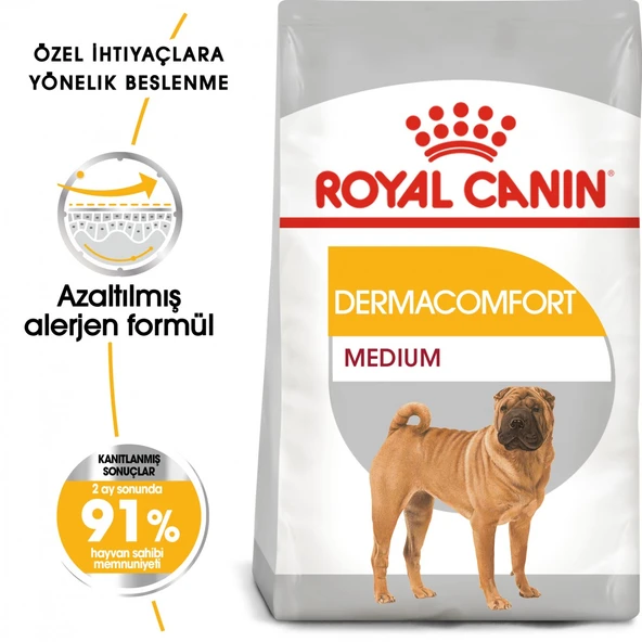 Royal Canin Medium Dermacomfort Adult Yetişkin Köpek Maması 12 Kg ürün görseli 1