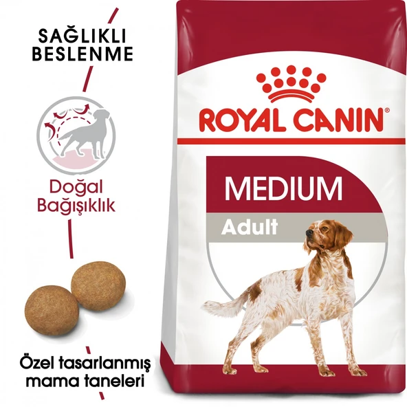 Royal Canin Medium Adult Orta Irk Yetişkin Köpek Maması 15 Kg ürün görseli