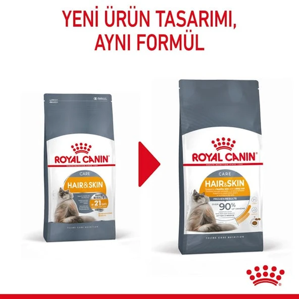 Royal Canin Hair & Skin Care Yetişkin Kedi Maması 2 Kg - Tüy ve Deri Sağlığı İçin Özel Formül - 7