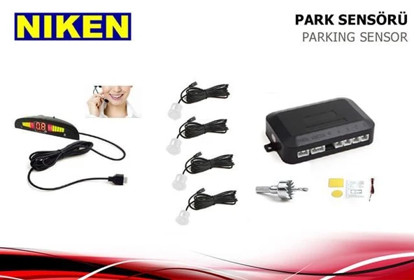 Nıken PARK SENSORU LED EKRAN VE TURKCE UYARI BEYAZ