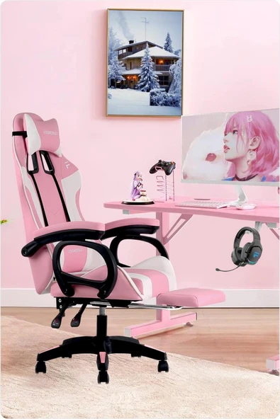 Fashcolle Dynamic Pink Masajlı Oyuncu Koltuğu - 8