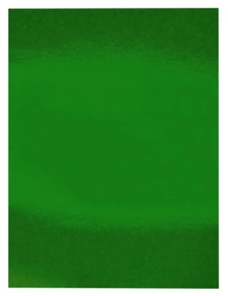 Metalik Fon Kartonu 50X70 Yeşil Rulo Şeklinde - 6 adet