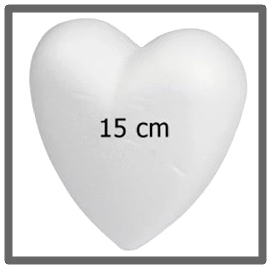 Köpük Kalp 15 Cm - 2 adet