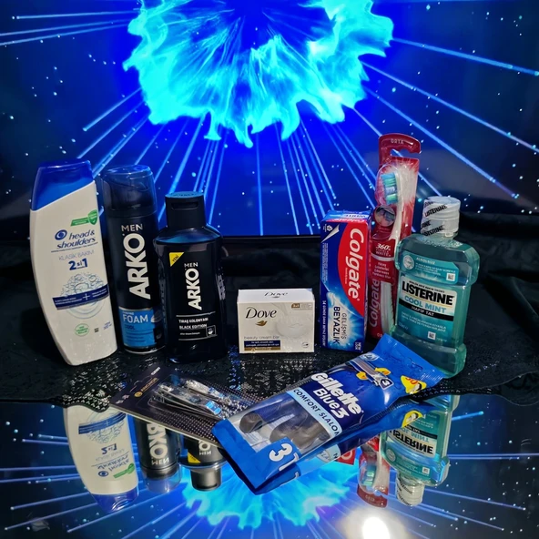 Arko Damat Nişan Çeyiz Bohçası , Erkek Bakım ve Tıraş Seti - 5