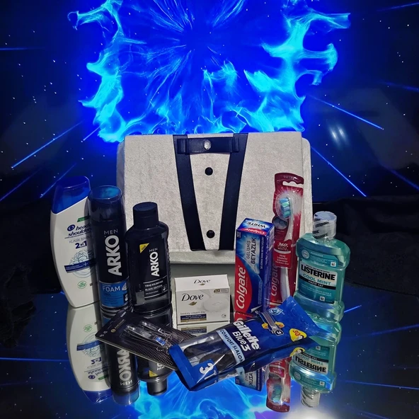 Arko Damat Nişan Çeyiz Bohçası , Erkek Bakım ve Tıraş Seti - 2