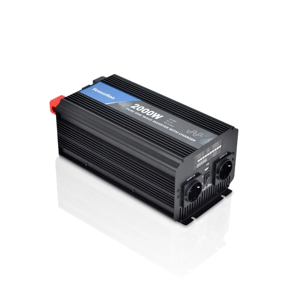 Sensation 2000W Watt 2 KW Tam Sinüs Şarjlı(20A) Ekranlı İnverter 12/220V Çeviric İnverter Dw Seri - 4