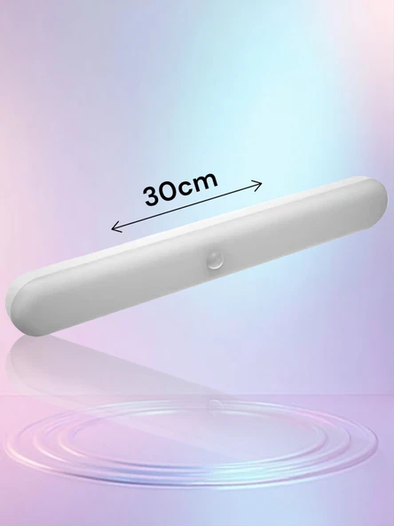 Sensörlü Usb Şarjlı Mıknatıslı Kablosuz Mutfak Tezgah Altı Dolap İçi Led Aydınlatma Lambas 3 Renk - 4