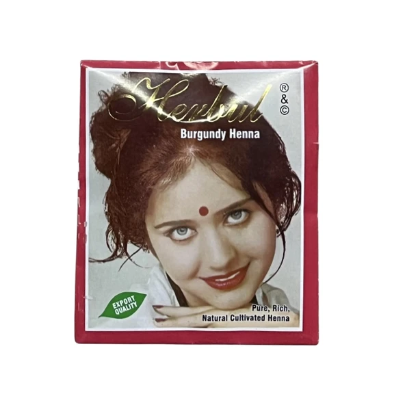 Bordo Kızıl Hint Kınası Herbul 10gr 1adet Burgundy Henna