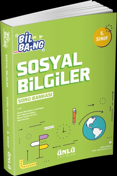 5.Sınıf Bil Bang Sosyal Bilgiler Soru Bankası Ünlü Yayıncılık