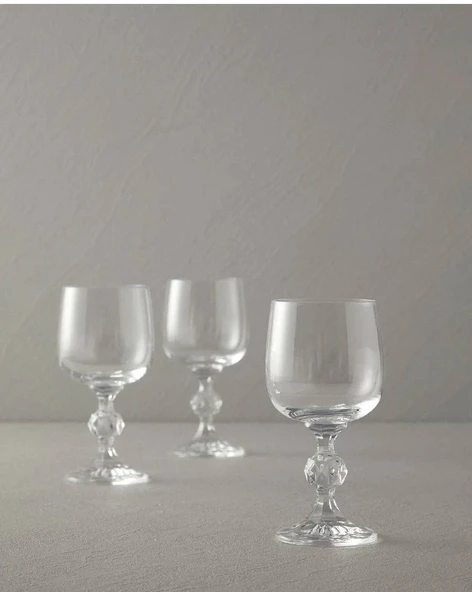 English Home Glossy Kristalin 3'lü Bardak 230 ml Şeffaf