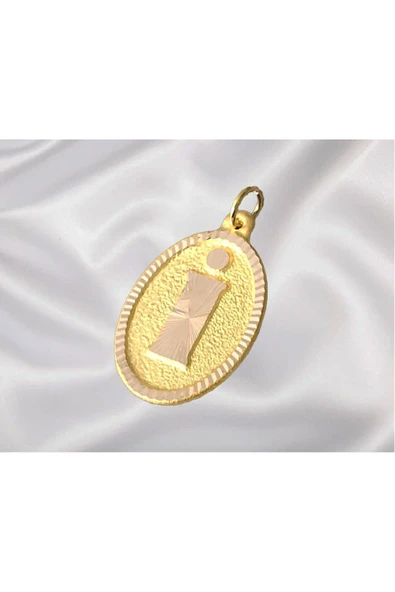 14 Ayar Altın İ Harf Kolye - 2