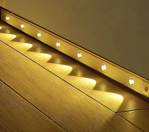 30cm Harekete Duyarlı Led Sensörlü Usb Şarjlı,Mutfak Cabinet Tezgah Üstü Usb Şarjlı Led - 5