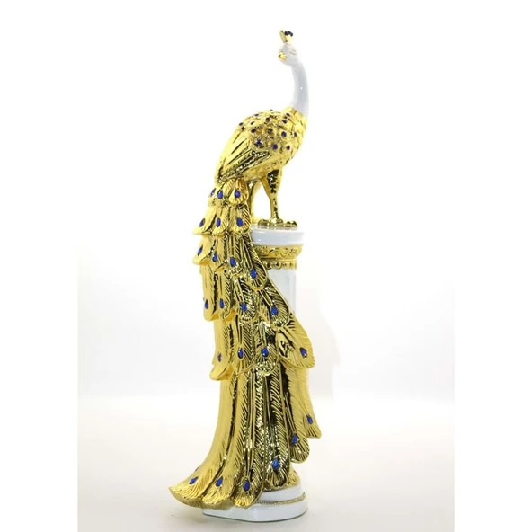 Polyester Tavuskuşu Figürü Biblo ürün görseli