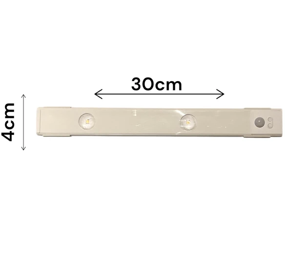 30cm Harekete Duyarlı Led Sensörlü Usb Şarjlı,Mutfak Cabinet Tezgah Üstü Usb Şarjlı Led - 5