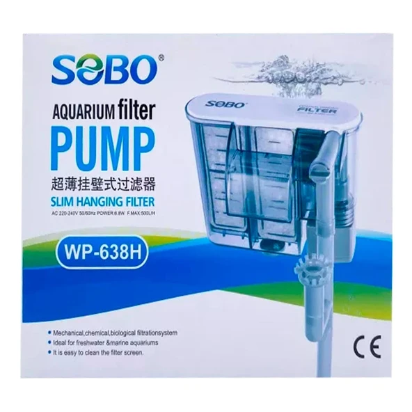 Sobo Wp-638H Askı Şelale Filtre 500 Lt/S 7 W ürün görseli