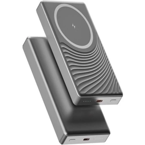 FP14 5000 mAh 20WATT Usb-C LED Işıklı Wireless Slim Taşınabilir Kablosuz Powerbank - Resim 3