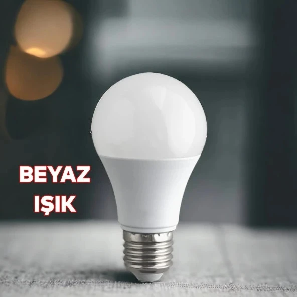LED Ampul E27 Duy 9W Beyaz Işık Enerji Tasarruflu Yüksek Parlaklık Uzun Ömürlü Aydınlatma - 4
