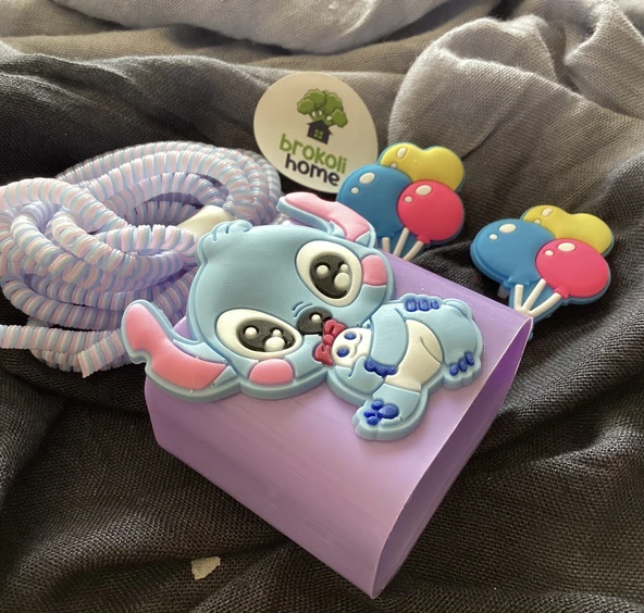 iPhone 18W/20W Uyumlu Şarj Kılıfı, Şarj Kablosu Örme Aparatı, Kablo Koruyucu Aparatı,Sevimli - 2