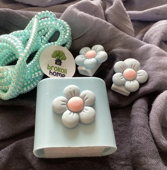 iPhone 18W/20W Uyumlu Şarj Kılıfı, Şarj Kablosu Örme Aparatı, Kablo Koruyucu Aparatı,M.Çiçek