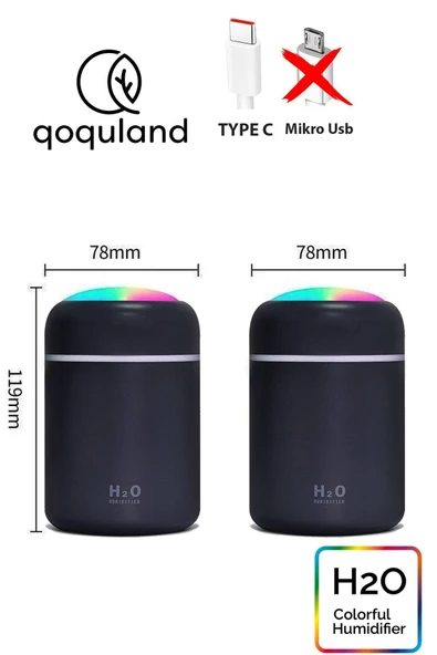 Mini Hava nemlendirici siyah - 2