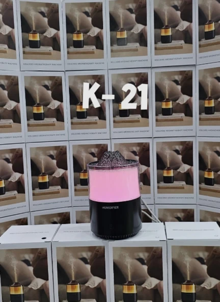 Işıklı alevli hava nemlendirici