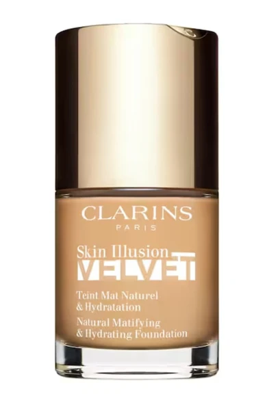 Clarins Skin Illusion Velvet - Doğal Bitişli Nemlendirici Fondöten 110N