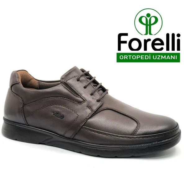 Forelli Broks (Bunyon) Kemik Çıkıntısına Özel Hakiki Deri Ortopedik Erkek Casual Ayakkabı