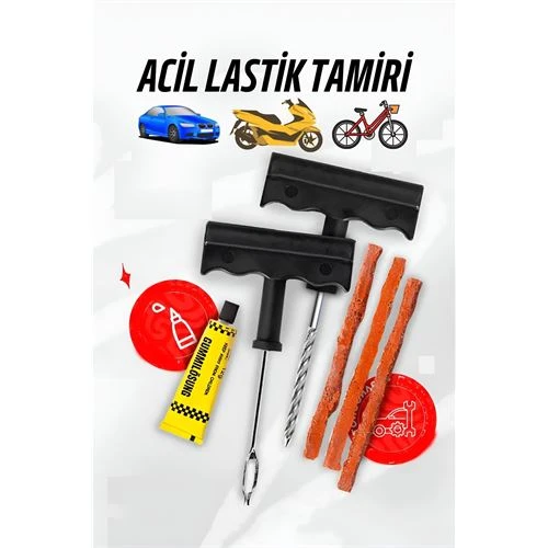 Modacar Lastik Tamir Kiti Oto Bisiklet Motosiklet Lastik Tamir Seti
