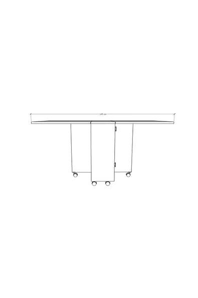 Masif Ahşap Katlanır Mutfak Yemek Çalışma Masası Masif-01 - Resim 6