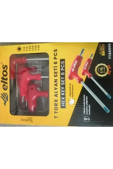 T Torx Alyan Seti 6 Pcs